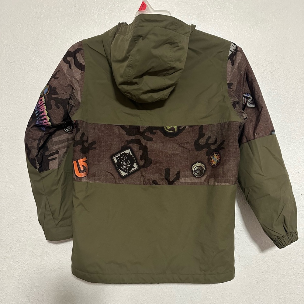 Burton dryride all access ski snow winter jacket Kids' Olive and Camouflage - Picture 7 of 16
